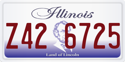 IL license plate Z426725