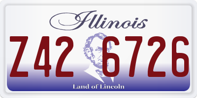 IL license plate Z426726