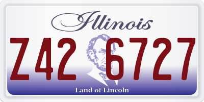 IL license plate Z426727