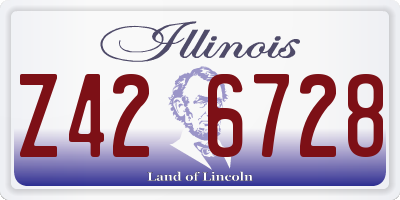 IL license plate Z426728
