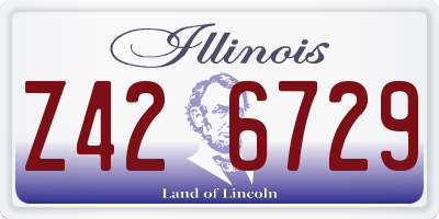 IL license plate Z426729