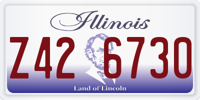 IL license plate Z426730