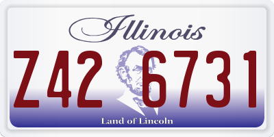 IL license plate Z426731
