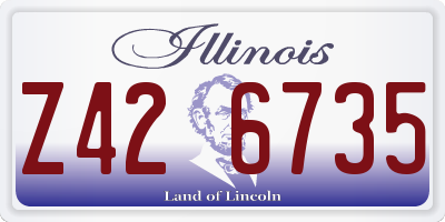 IL license plate Z426735