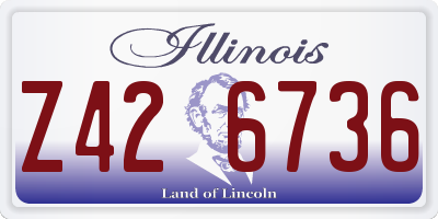 IL license plate Z426736