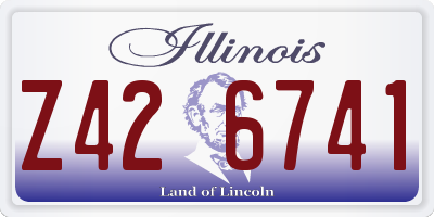 IL license plate Z426741