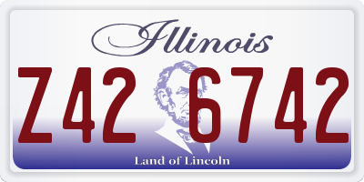 IL license plate Z426742