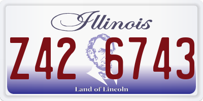 IL license plate Z426743