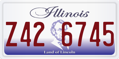 IL license plate Z426745