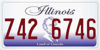 IL license plate Z426746