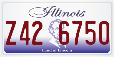 IL license plate Z426750