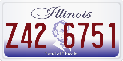 IL license plate Z426751