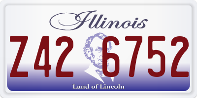 IL license plate Z426752