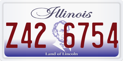 IL license plate Z426754