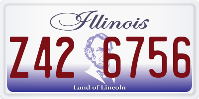 IL license plate Z426756
