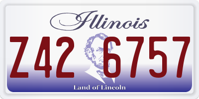 IL license plate Z426757