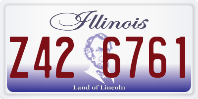 IL license plate Z426761