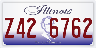 IL license plate Z426762