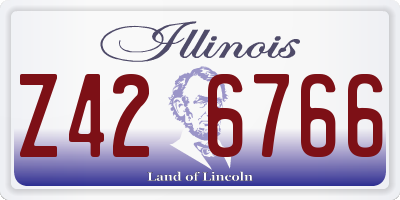 IL license plate Z426766