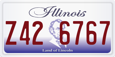 IL license plate Z426767