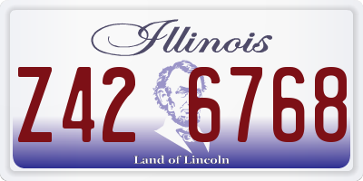 IL license plate Z426768