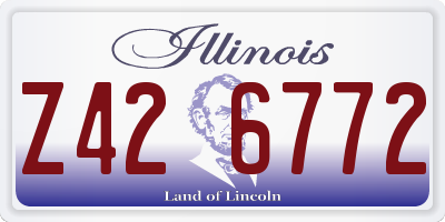 IL license plate Z426772