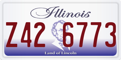 IL license plate Z426773