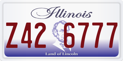 IL license plate Z426777