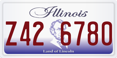 IL license plate Z426780