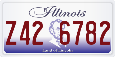 IL license plate Z426782