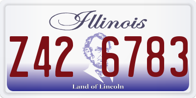 IL license plate Z426783