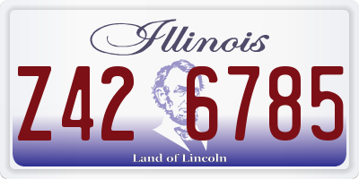 IL license plate Z426785