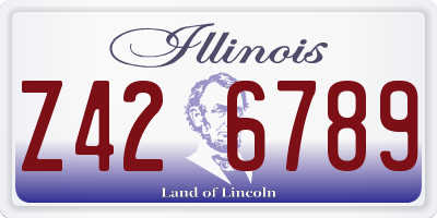 IL license plate Z426789