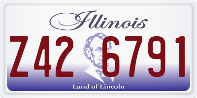 IL license plate Z426791