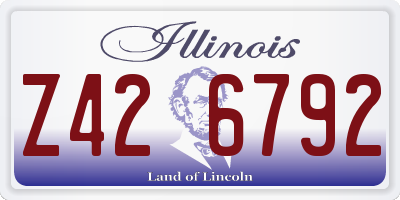 IL license plate Z426792