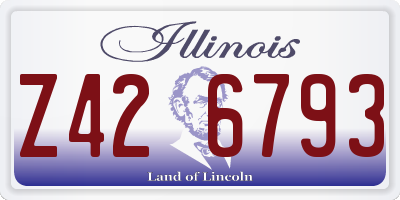 IL license plate Z426793