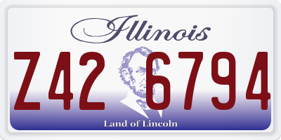 IL license plate Z426794