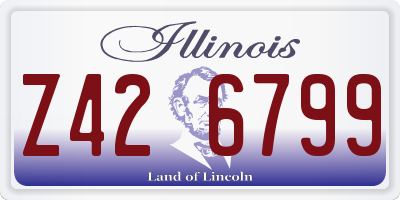 IL license plate Z426799