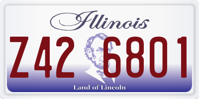 IL license plate Z426801
