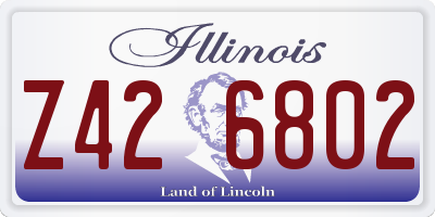 IL license plate Z426802