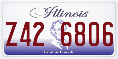 IL license plate Z426806