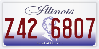IL license plate Z426807