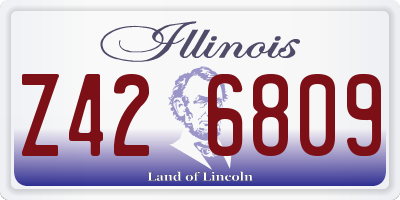 IL license plate Z426809