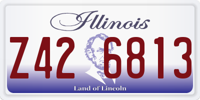 IL license plate Z426813