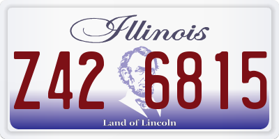 IL license plate Z426815