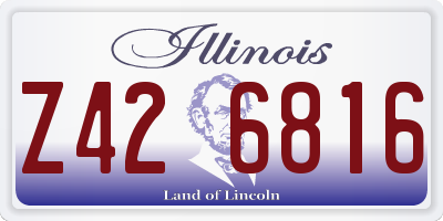IL license plate Z426816