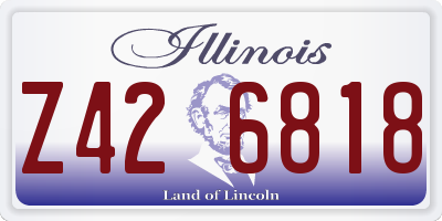 IL license plate Z426818