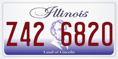 IL license plate Z426820