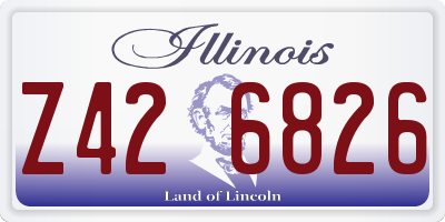 IL license plate Z426826