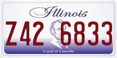 IL license plate Z426833